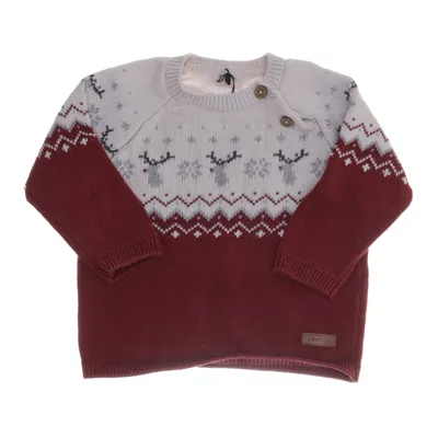 Kersttrui (Rood, Wit, Grijs) van Newbie by KappAhl