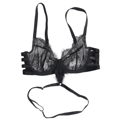 Bra (Black) from Wolf & Whistle Elastane, Polyamide