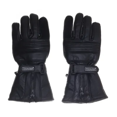 Motorhandschoenen (Zwart) van Fostex Leer