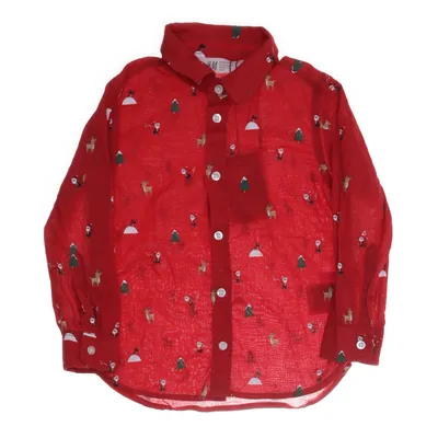 Skjorta (Röd, Flerfärgad) från H&M Bomull