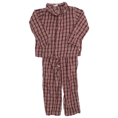 Pyjamas (Röd, Vit) från Buddy and Hope Ekologisk bomull