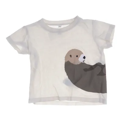 T-shirt (Beige, Brun, Vit) från Muji Bomull, Polyester