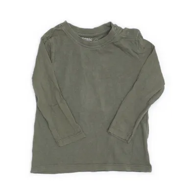 Långärmad t-shirt (Grön) från Basic You Ekologisk bomull
