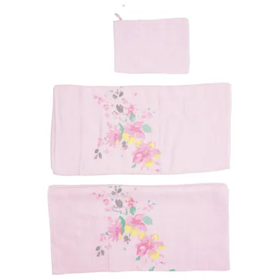 Ensemble (Rose, Multicolore) Coton