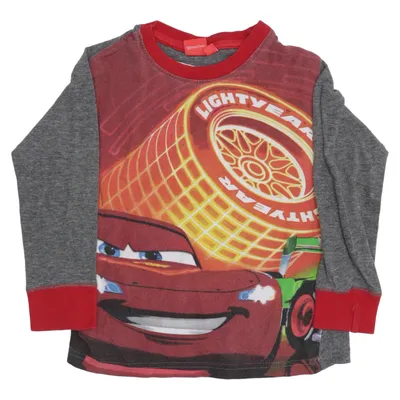 Långärmad t-shirt (Röd, Grå, Flerfärgad) från Cars