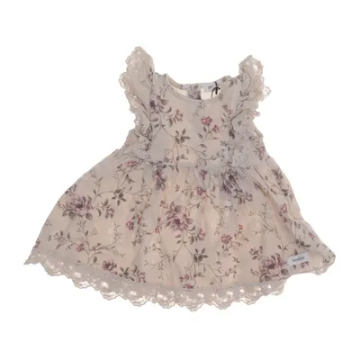 Kjole (Beige, Flerfarvet) fra Newbie by KappAhl Bomuld, Elastan
