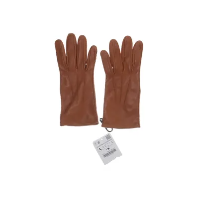 Leather gloves (Brown) from Zara