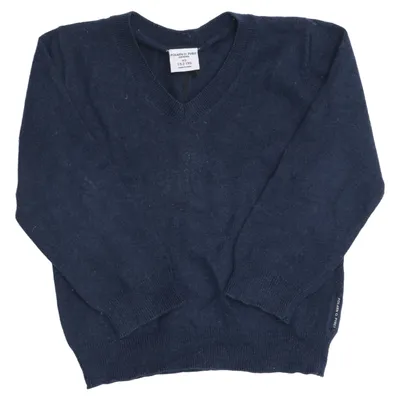 Pullover (Blue) from Polarn O. Pyret Cotton, Wool
