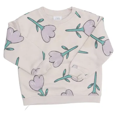 Collegetröja (Beige, Lila, Grön) från Zara