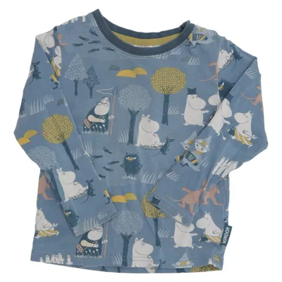 Långärmad t-shirt (Blå, Flerfärgad) från Moomin by Martinex