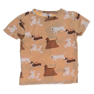 T-shirt (Beige, Flerfarvet) fra Minimarket Bomuld, Elastan