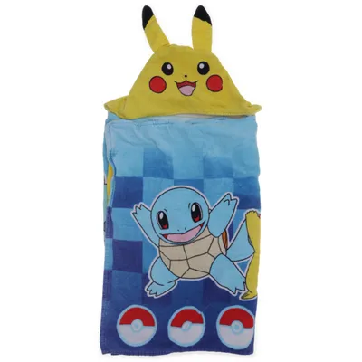 Badcape (Blå, Flerfärgad) från Pokémon Bomull