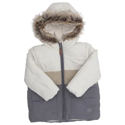 Vinterjakke (Beige, Brun, Grå) fra Topomini Akryl, Polyamid, Polyester