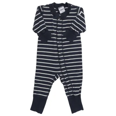 Rompers (Blue, White) from Polarn O. Pyret Organic cotton