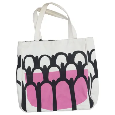 Canvas bag (White, Pink) from Marimekko Cotton