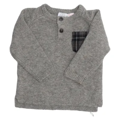 Sweater (Gray) from Zara Baby Acrylic, Elastane, Polyester, Wool