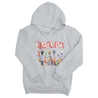 Huvtröja (Grå) från Roblox Bomull, Polyester