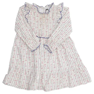 Dress (White, Multicolored) from Konges Sløjd Cotton