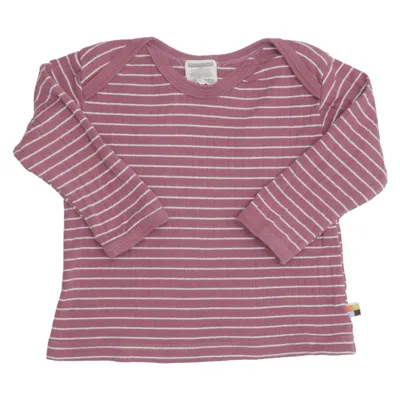 Long sleeve T-shirt (Purple, White) from Loud + Proud Organic cotton