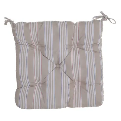 Stoelkussen (Beige, Meerkleurig)