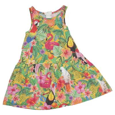 Dress (Yellow, Multicolored) from Emma Jayne x H&M Cotton