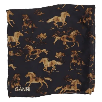 Zakdoek (Zwart, Bruin) van Ganni