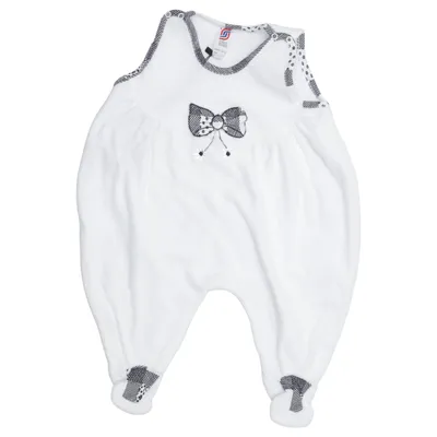 Rompers (White, Blue) from Création Stummer Cotton