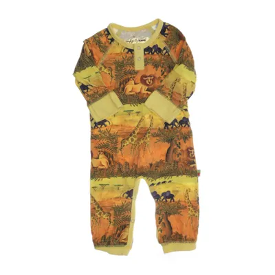 Rompers (Yellow, Multicolored) from Katvig Elastane, Organic cotton
