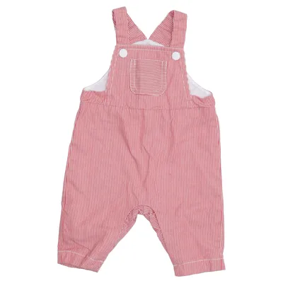 Dungarees (Red, White) from Jacadi Cotton