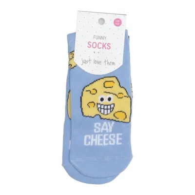 Strumpor (Blå) från Funny Socks Bomull, Elastan, Polyester