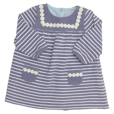 Robe (Bleu, Blanc) de Baby Boden Coton, Polyester