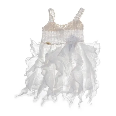 Robe de plage (Blanc, Beige)