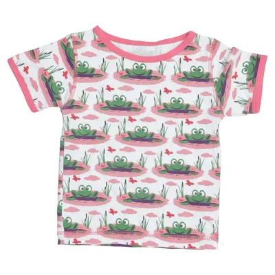 T-shirt (Wit, Groen, Roze) van Snoozy Katoen, Elastaan