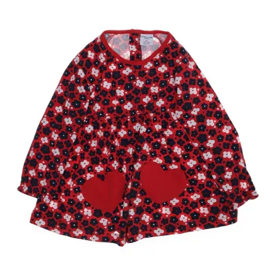 Jurk (Rood, Blauw, Wit, Meerkleurig) van Polarn O. Pyret Katoen, Elastaan