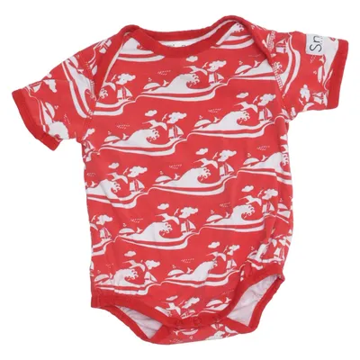 Romper (Rood, Wit) van Snoozy Katoen, Elastaan