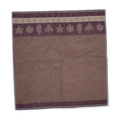 Towel (Brown, Purple, Gray) from Linvosges Cotton