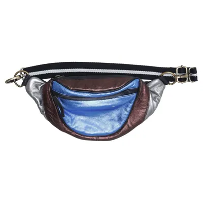 Gürteltasche (Blau, Braun, Mehrfarbig) von Anokhi