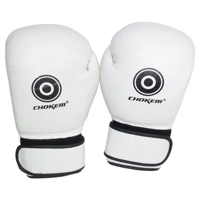 Gants de boxe (Blanc, Noir) de Chokem