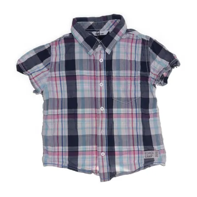 Short sleeve shirt (Blue, Multicolored) from Kids by Lindex Cotton