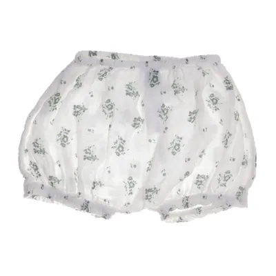 Korte broek (Wit, Groen) van Petit Bateau Katoen