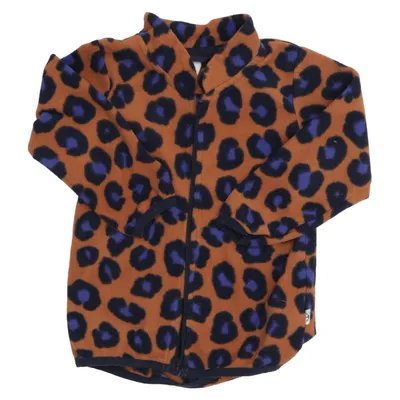Fleecejakke (Brun, Blå) fra Lindex Baby Polyester