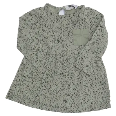 Kleid (Grün) von Zara BabyGirl Baumwolle, Elasthan