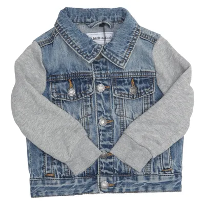 Denim jacket (Blue, Gray) from D.M.D by Denim Day Cotton
