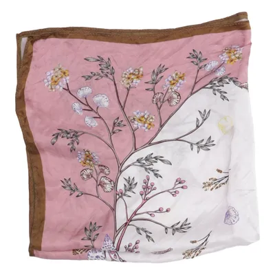 Cache-col (Rose, Blanc, Multicolore) Soie