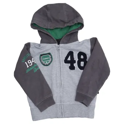 Sweat à capuche (Gris, Vert) de Street Life Coton, Polyester
