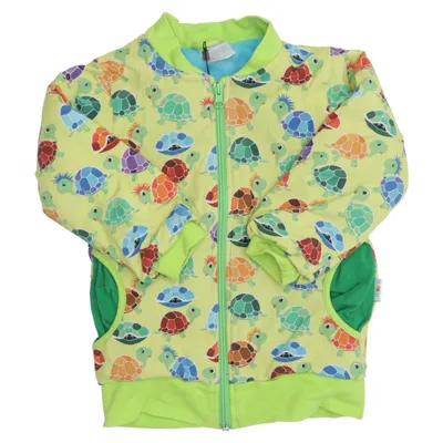 Jakke (Grøn, Flerfarvet) fra Babauba Bomuld, Elastan, Polyester