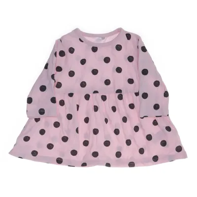 Dress (Pink, Black) from Tex Baby Cotton