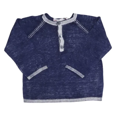 Pull-over (Bleu) de Bonpoint Coton