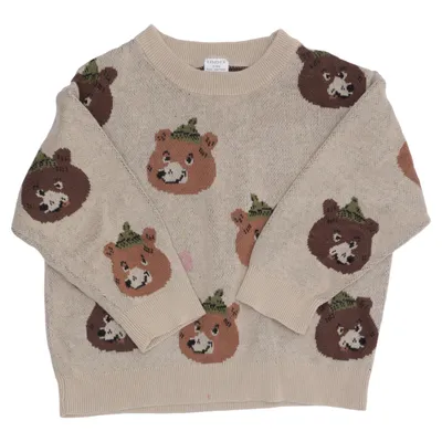 Pull-over (Beige, Marron, Vert) de Lindex Kids Coton