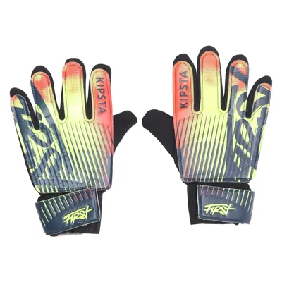 Goalkeeper gloves (Yellow, Red, Black) from Kipsta Polyester